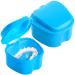 2 pc. Dent can dentist dose denture container denture box tooth rail box for braces bricks portable braces storage box container for incorrect teeth bite cleaner can