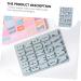 ABOOFAN 1pc 26 Alphabet Silicone Mold Silicone Tray Cookie Baking Mold Chocolate Baking Utensils Blue 27.2X18.2X1.3CM - Buy Online on GoSupps.com
