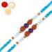 Ghasitaram Gifts Rakhi for Brother Rakhis Online -Set of 2-1907- Rudraksh Rakhi