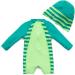 Bonverano Baby Boys Swimsuit 12-18 Months - Green Dinosaur Long-Sleeve One Piece Swimwear | UPF 50+ Sun Protection - Buy Online on GoSupps.com