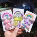 12 Pack Cartoon Hair Clips for Kids - Multicolored Silicone Hair Accessories with Rainbow & Cloud Designs for Birthdays Parties & Holidays - Buy Online on GoSupps.com