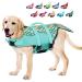 Emust dog vest dog chimney for swimming boat pool ripstop Dog chimney with high buoyancy and lifting handle for small and medium -sized breeds (M green) medium mermaid