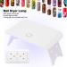 Mini 24w Foldable USB Nail Dryer | Energy Saving LED UV Lamp for Gel Polish | Single Key Operation for Home Use - Buy Online on GoSupps.com