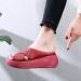 Stylish Women's Summer Wedge Sandals - Casual Slip-On Platform Flip Flops Non-Slip Footbed Open Toe (EU 43 SC Red) - Buy Online on GoSupps.com