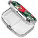 Christmas Trees Print Mini Pill Box - Portable Iron Plating Pill Organizer for Home & Travel - Buy Online on GoSupps.com