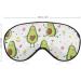 Cute Avocado Floral Sleep Mask - Adjustable Light Blocking Eye Mask for Men & Women | Funny Summer Sleep Shade Cover - Buy Online on GoSupps.com