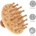 Beavorty 3-In-1 Beech Wood Broad Tooth Massage Comb & Sandalwood Scalp Massager - Perfect for Hair Care & Relaxation - Buy Online on GoSupps.com