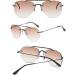 Koosufa Frameless Bifocal Reading Sunglasses for Men & Women - Anti-Blue Light UV Protection Outdoor Reading Aid (1.0 - 4.0 2 Colors) - Buy Online on GoSupps.com