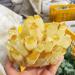 Home Decoration 500-1000g Natural Yellow Ghost Phantom Quartz Crystal Cluster Specimen Home Decoration Office Living Room Crystal Decora Stones PEIQIYIN Stone Mineral Specimen (Size : 900-1000g)