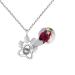 CSSTONE Dog Paw Photo Chain Projection Necklace With Picture Chain with Photo Chain with Picture Inside 925 Sterling Silver I Love You Memory Gift For Women/Pet Silver