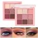 Eyeshadow Palette,9 Colors Pink Rose Shimmer matte High Pigmented Glitter Pallete Eyeshadow Makeup Colorful Lasting Waterproof Makeup Eyeshadow Palette D03