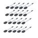 Mipcase 20pcs Eye Shadow Brush Lip Brush Cream Eye Shadow Lip Balm Applicator for Eyeshadow Sponge