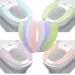 Hbluefat 4 Pairs Bathroom Warmer Toilet Seat Cover Pads, Can Clean and Reuse Toilet Pads, Suitable for Toilet Rings of Different Shapes, Portable and Easy Installation business trip, home,Travel