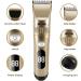 Professional Hair Clippers for Men - Rechargeable Electric Trimmer with LED Screen & Washable Ceramic Blades (Gold - Buy Online on GoSupps.com
