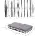 Nail Clippers Set Durable and Portable Stainless Steel Nail Clippers Set Nail Clippers Pedicure Suitable for Gift Gray 15 Pieces Grey - Buy Online on GoSupps.com