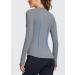 Baleaf Women's Long Sleeve Compression Running Shirt - Gray, XL - Buy Online on GoSupps.com