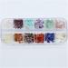 Natural Crystal Rough 12Color/Set Irregular Natural Nail Crystal Stone Sequins Charm Agate Gem Gravel DIY Nail Decoration Bead Crystal - Buy Online on GoSupps.com