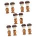 Angoily 10 pcs razor brush scrubber from stainless steel men men beard goat beard template for men men's suit razor accessories beard brush hair removal shaving stainless steel man wood