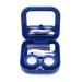 Portable Contact Lens Case Travel Kit - Adecco LLC | Mirror Bottle Tweezers | Blue - International Shipping Available - Buy Online on GoSupps.com