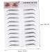 OHPHCALL 2pcs 3d Eyebrow Stickers Maquillaje Para Cejas Hairlike 6d Eyebrow Sticker Kits 3d Stickers Black - Buy Online on GoSupps.com
