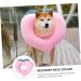 Ipetboom 1pc Pink Cat Headgear Recovery Pet Anti-Lick Lovely Anti-Licking Juicy Peach Neck Dog L Pink - Buy Online on GoSupps.com
