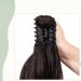 Buy Sego 45cm Ponytail Hair Extension - Voluminous Wavy Dark Brown Clip-In Braid - 140g Synthetic Hair - Buy Online on GoSupps.com