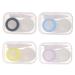 4 pieces contact lens container contact lens applicator travel case for contact lenses contact lenses and remover lentil tweezers plastic the solution travel outside