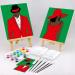 VOCHIC Couples Paint Party Kit Pre Drawn Canvas 8x10 (2 Pack) for Adults | Paint and Sip Date Night Games for Elegant Ladies and Gentlemen - Buy Online on GoSupps.com