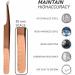 Japanese Stainless-Steel Lash Extension Tweezers Set - Straight 6mm & 45 Curved, Rose Gold - for Easy False Lashes Application | Volume & Isolation Eyelash Tweezers - Buy Online on GoSupps.com