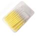Interdental brush 40 pieces interdental brushes for braces 0.4 mm ultrafine soft cleaning tool for interdental spaces tooth gaps for adults yellow