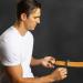 Shaving Leather Strop - Straight Razor with Brass Anchor Hooks and Blue Linen Stropping Belt - Buy Online on GoSupps.com
