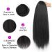 G&T Yaki Drawstring Ponytail with Bangs - 24 Inch Long Synthetic Hair Extension for Black Women - Clip in Ponytail for Daily Party Use (1B) - Buy Online on GoSupps.com