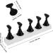 MUKLEI 3 Sets Acrylic Nail Display Stands | Magnetic Nail Practice Stand with 15 Nail Tip Holders | Black Nail Stand for Press on Fingernail Art - Fake Nail Manicure Tool - Buy Online on GoSupps.com