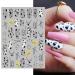 Women Stylish DIY 3D Slider Nail Art Decoration Manicure Tool Cow Butterfly-shape Pattern Nail Sticker(01) Style1 - Buy Online on GoSupps.com