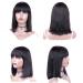 Buy Clarolair 10 Inch Straight Short Bob Wig - 150% Density No Lace Front Brazilian Human Hair - International Shipping Available - Buy Online on GoSupps.com