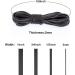 Faierlnn 3MM Wide Flat Black Leather Cord - 5 Yards, 2MM Thick for Jewelry Making & Crafts - Buy Online on GoSupps.com