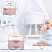 NUOBESTY Baby Bottle Drying Rack & Storage Box - Portable Organizer with Lid for Kitchen Cabinet, Pink - Buy Online on GoSupps.com