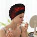 Explosion Burst Red Black Coral Velvet Dry Hair Cap | Unisex Wet Towel Wrap | Perfect for Home Pool Parties & Beach Accessory - Buy Online on GoSupps.com