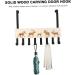 CHILDWEET Bath Toy Storage 1pc Solid Wood Door Hook Towel Hooks Jacket Hanger Bath Towel Hook Wrought Iron Hook Coat Key Hook - Buy Online on GoSupps.com