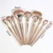 Wdesrgt 9 Golden Oval Makeup Brush Beginner Brush Traceless Makeup Brush Set Eyeshadow Brush Set - Buy Online on GoSupps.com