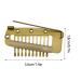 4 Gold Hair Extension Clamps - Metal Wig Clinging Snap Wing Brackets with 10 Teeth for Women's Hair Extensions - Buy Online on GoSupps.com