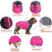 Slowton Winter Dog Coat | Warm Polar Lining Jacket with Turtleneck & Adjustable Waterproof Design for Small to XXL Dogs - Rose Red - Buy Online on GoSupps.com