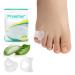 Toe Separators for Overlapping Toes Toe Spacers with Aloe Vera Extract for Hammer Toe Straightener Correct Toes Big Toe Alignment Bunion Relief (Pinky 12 Pack Clear)