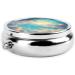 Cloudy Sky Round Pill Box - 3 Compartment Portable Pill Organizer | Travel Friendly - Buy Online on GoSupps.com
