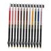 DOITOOL 12pcs Lip Liner Eyeliner Black Waterproof Eyeliner Pencil Eyeliner Long Lasting Eyeliner Makeup Pen