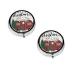 Farmhouse Christmas Printed Mini Round Pill Box Pill Box 3 Compartment Medicine Pill Case Pill Organizer Travel Pillbox Portable Pill Box for Pocket Home Office Use
