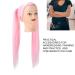 Cosmetology Shop Window Doll Head - Long Pink Hair Styling Practice Tool for Beauty Students & Teachers - Buy Online on GoSupps.com