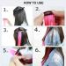 Rainbow Clip-In Hair Extensions - 10 PCS Colorful Strands | Smooth Black & Blue - 80g - Buy Online on GoSupps.com