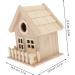 Exceart Wooden Birdhouses for Painting - DIY Bird Nest Kits - Handcrafted 14x13cm Bird Hut for Kids & Crafts - Buy Online on GoSupps.com