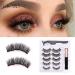 Magnetic eyelash and eyeliner kit 1 Tube of Magnetic Eyeliner 5 Pairs of Magnetic Eyelashes 1 Eyelash Applicator - Buy Online on GoSupps.com